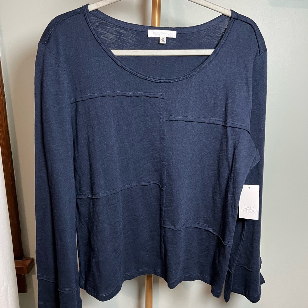 Daily Thread Blue Boxy Blouse